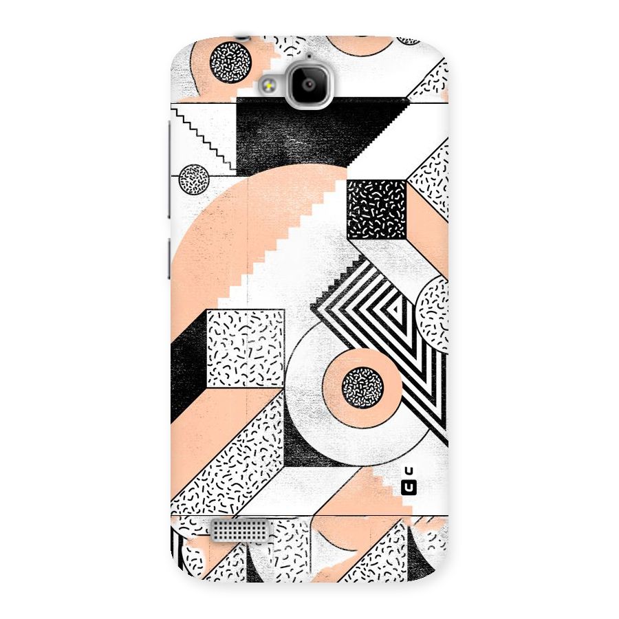 Orange Zig Zag Back Case for Honor Holly