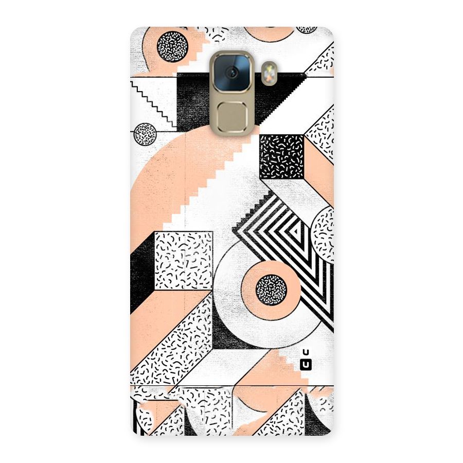 Orange Zig Zag Back Case for Huawei Honor 7