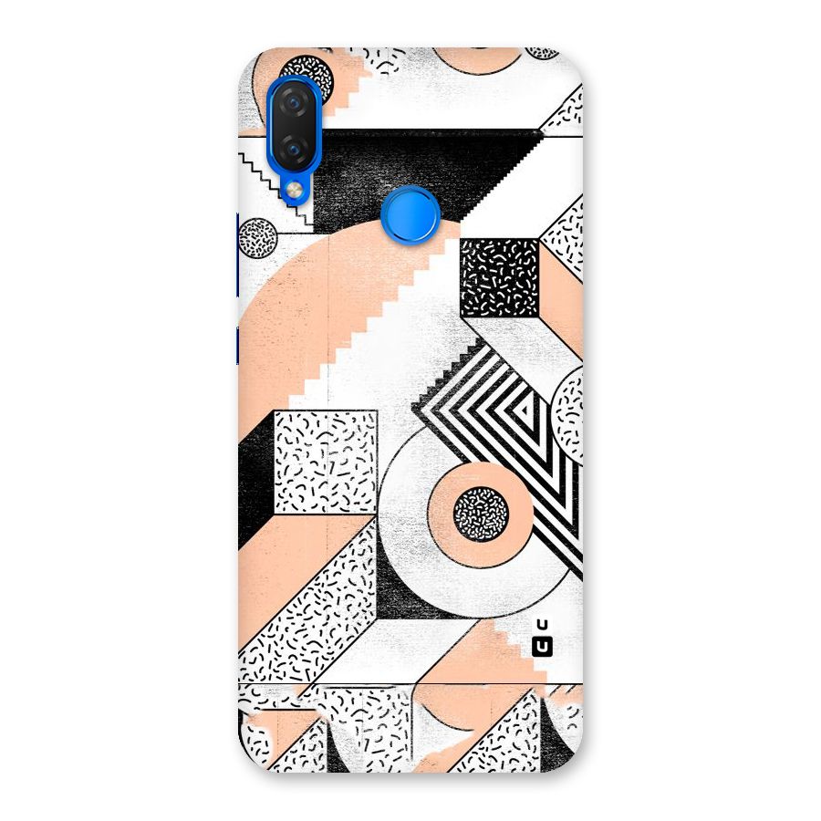 Orange Zig Zag Back Case for Huawei P Smart+