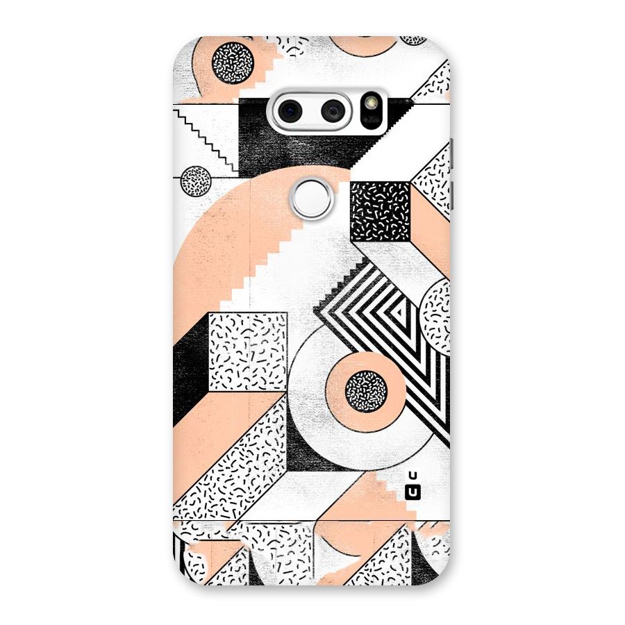 Orange Zig Zag Back Case for LG V30