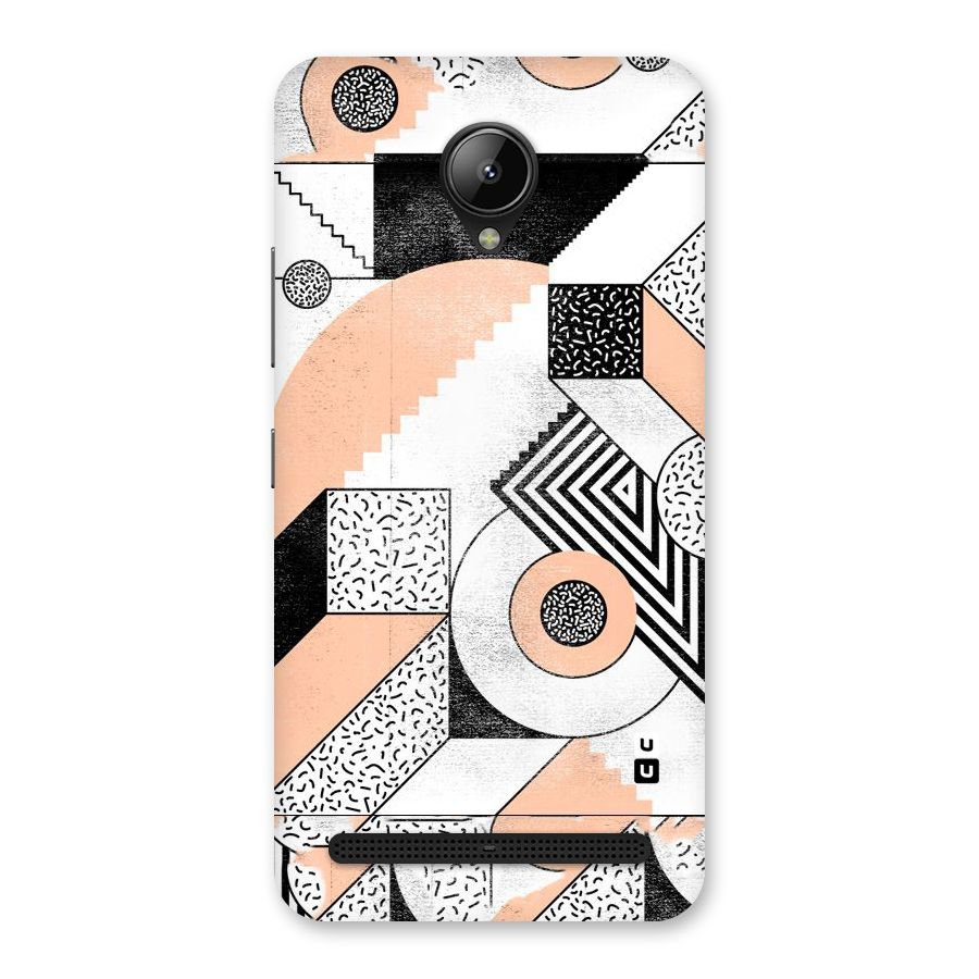 Orange Zig Zag Back Case for Lenovo C2