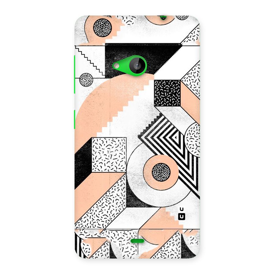 Orange Zig Zag Back Case for Lumia 535