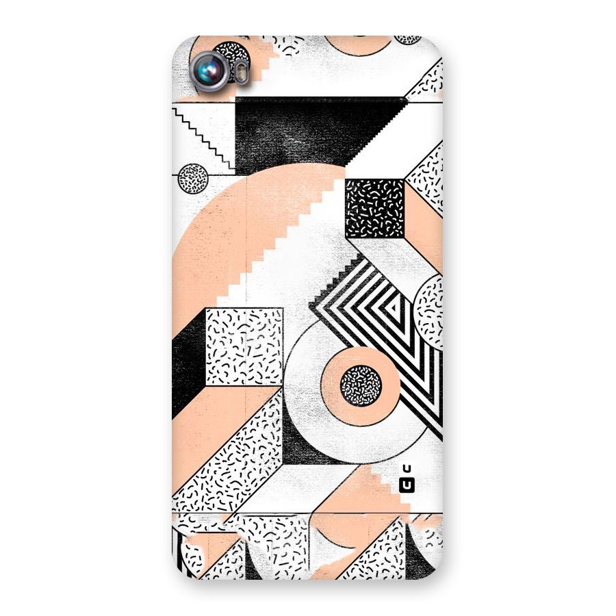 Orange Zig Zag Back Case for Micromax Canvas Fire 4 A107