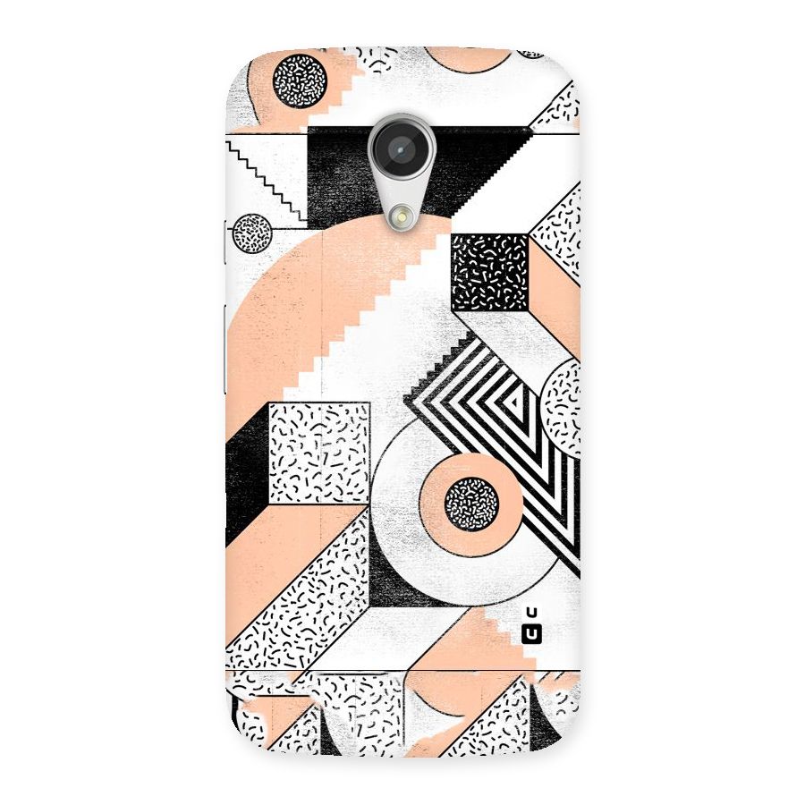 Orange Zig Zag Back Case for Moto G 2nd Gen