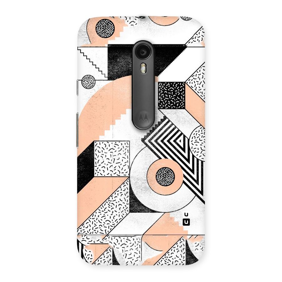 Orange Zig Zag Back Case for Moto G Turbo