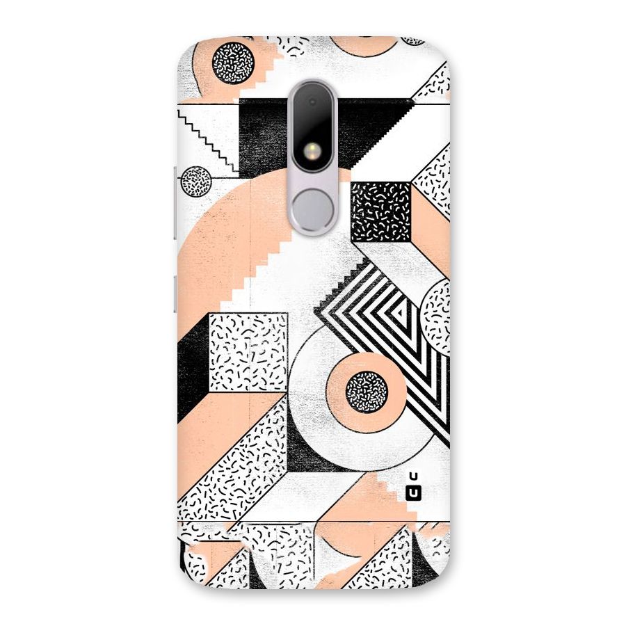 Orange Zig Zag Back Case for Moto M