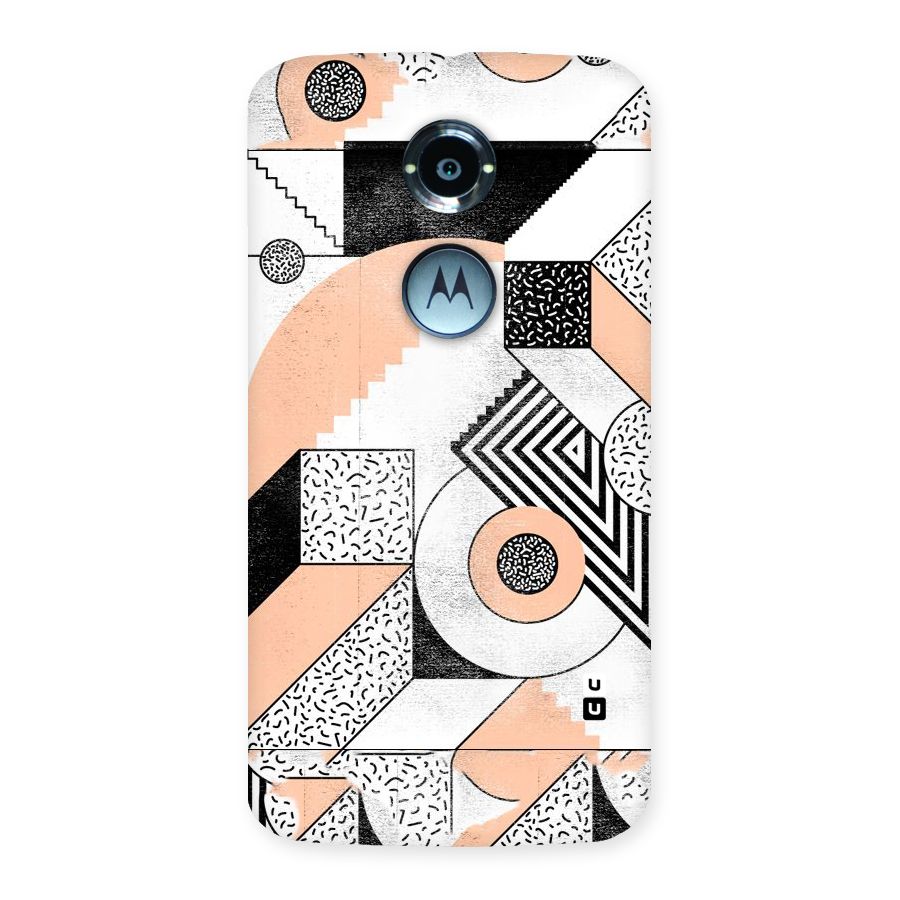 Orange Zig Zag Back Case for Moto X 2nd Gen