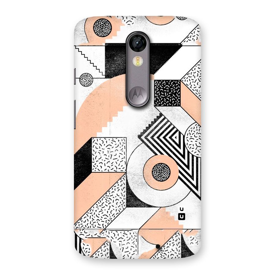 Orange Zig Zag Back Case for Moto X Force
