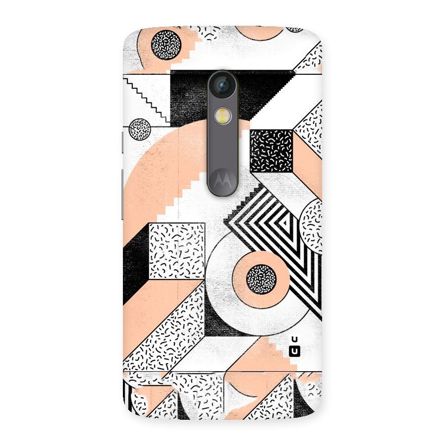 Orange Zig Zag Back Case for Moto X Play