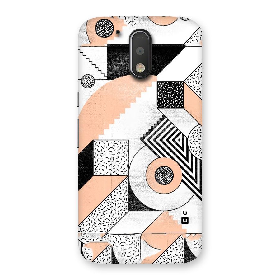 Orange Zig Zag Back Case for Motorola Moto G4