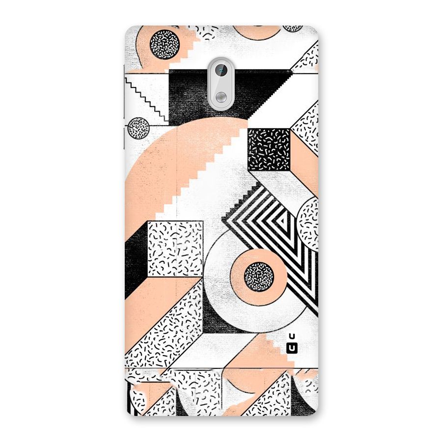 Orange Zig Zag Back Case for Nokia 3