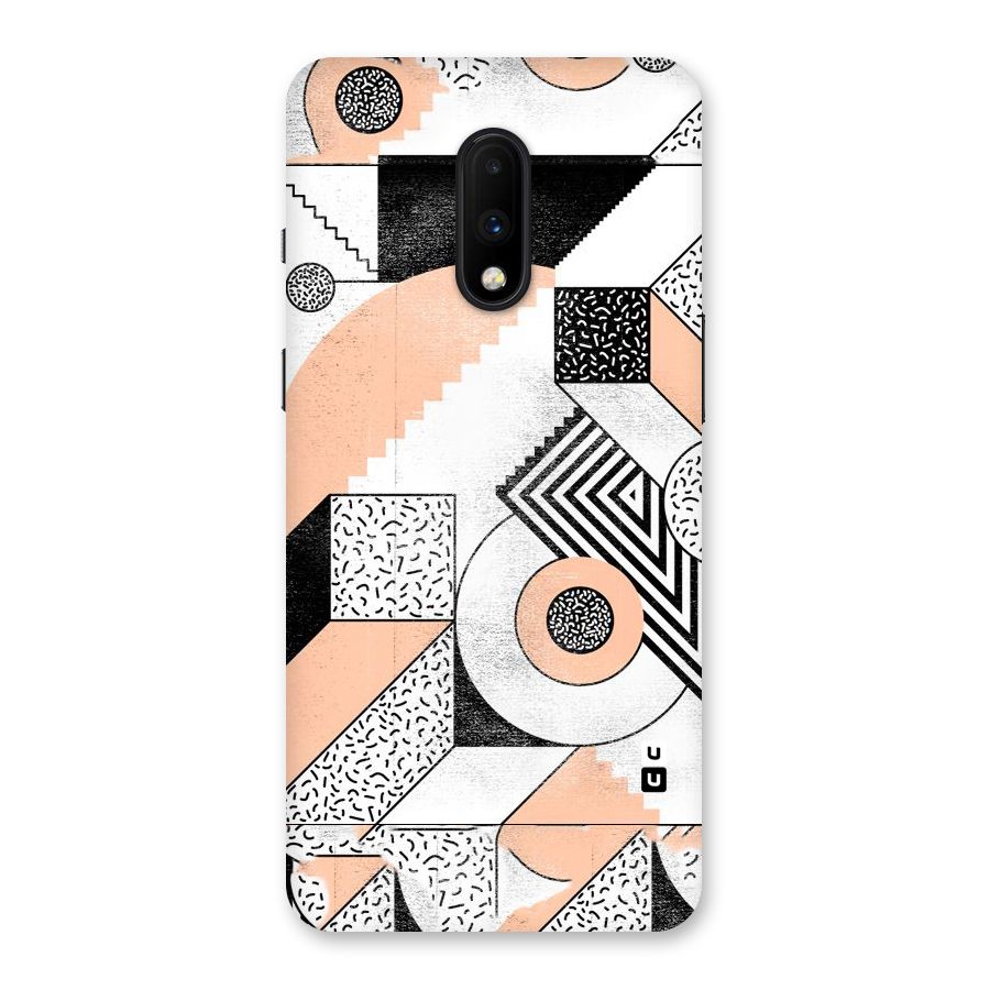Orange Zig Zag Back Case for OnePlus 7