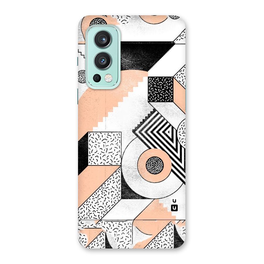Orange Zig Zag Back Case for OnePlus Nord 2 5G