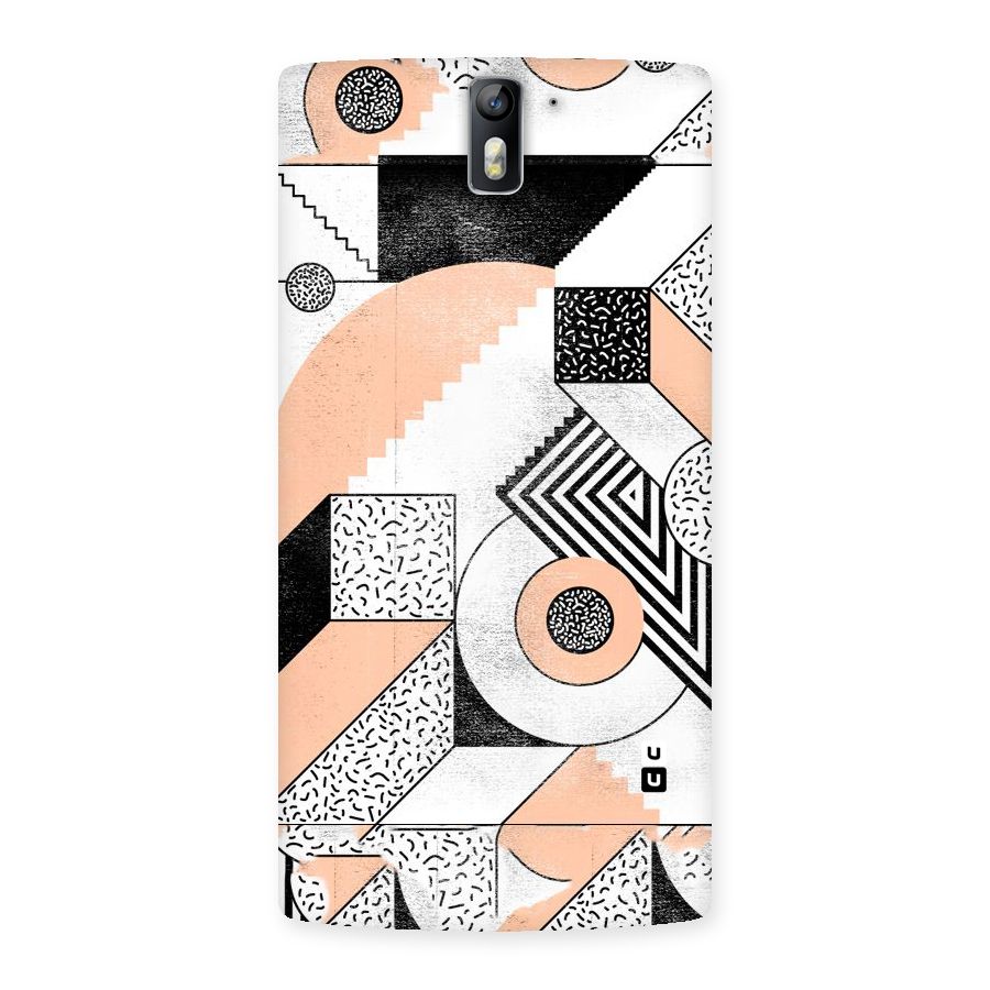 Orange Zig Zag Back Case for One Plus One