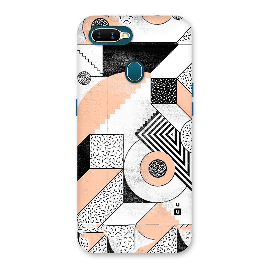 Orange Zig Zag Back Case for Oppo A11k