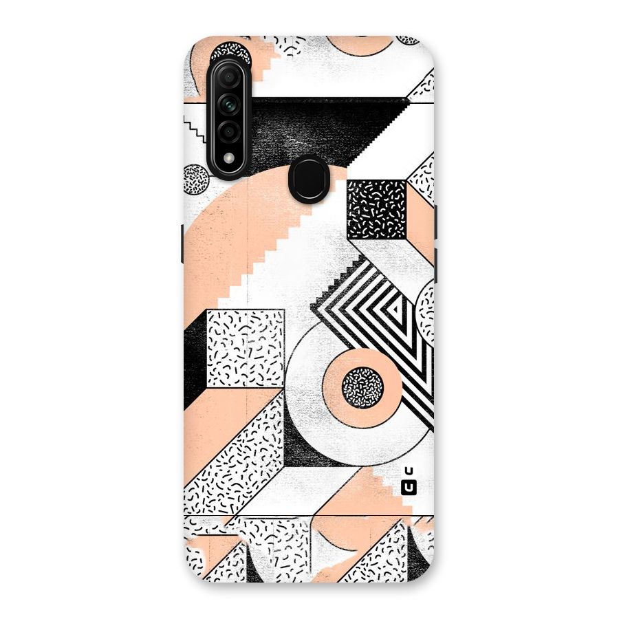 Orange Zig Zag Back Case for Oppo A31