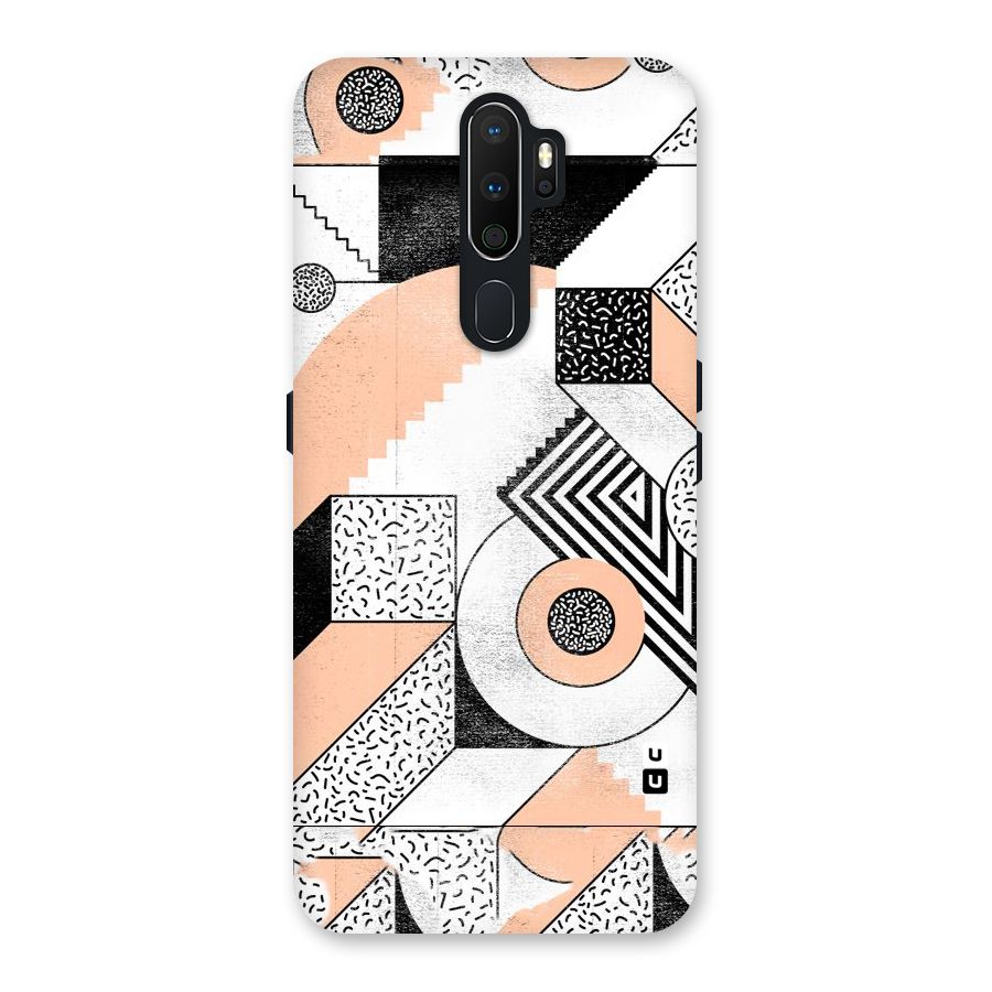 Orange Zig Zag Back Case for Oppo A5 (2020)