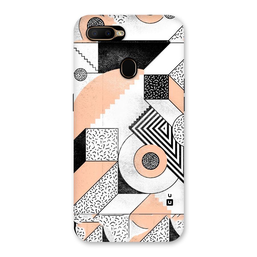 Orange Zig Zag Back Case for Oppo A5s