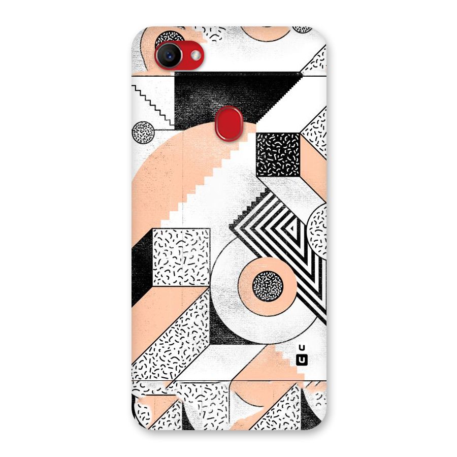 Orange Zig Zag Back Case for Oppo F7
