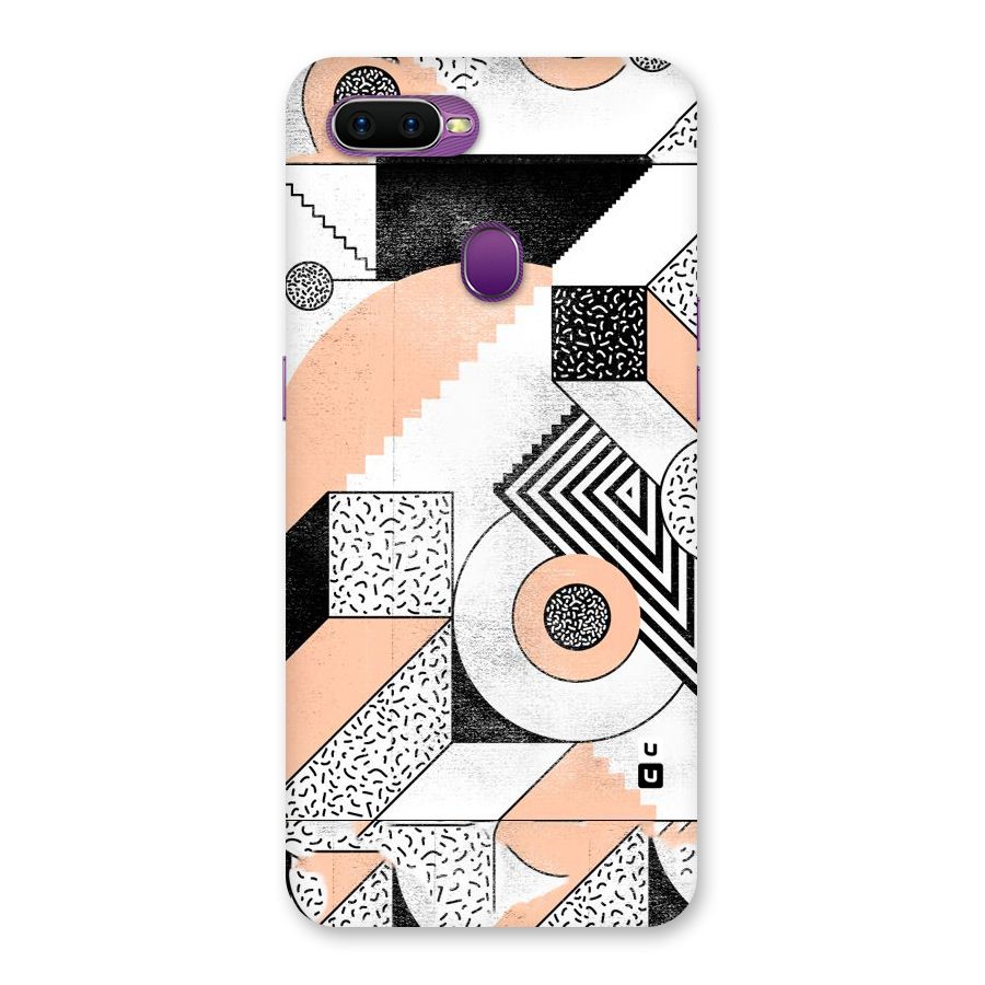 Orange Zig Zag Back Case for Oppo F9