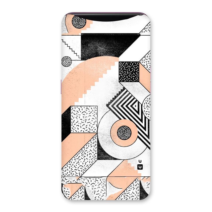 Orange Zig Zag Back Case for Oppo Find X