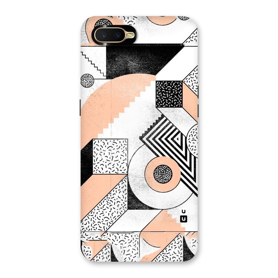 Orange Zig Zag Back Case for Oppo K1