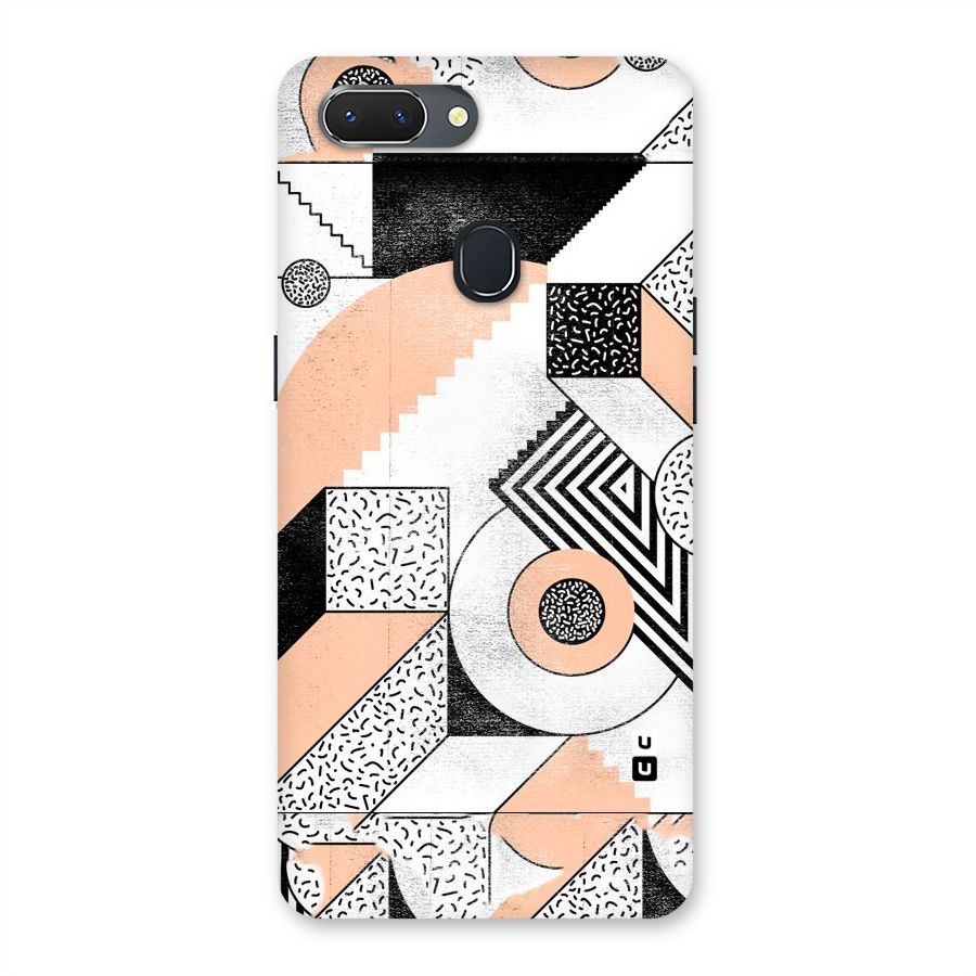 Orange Zig Zag Back Case for Oppo Realme 2