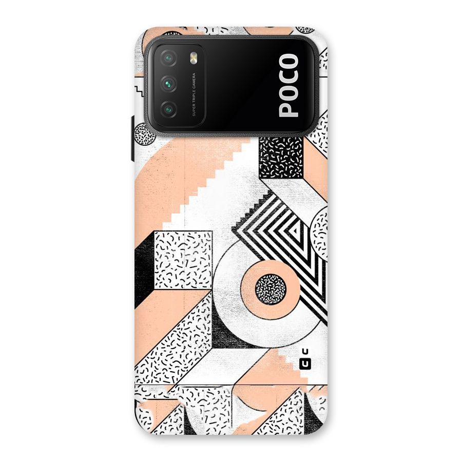 Orange Zig Zag Back Case for Poco M3