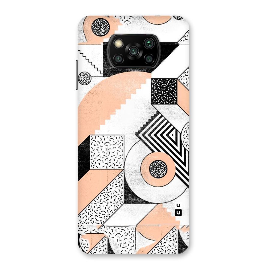 Orange Zig Zag Back Case for Poco X3