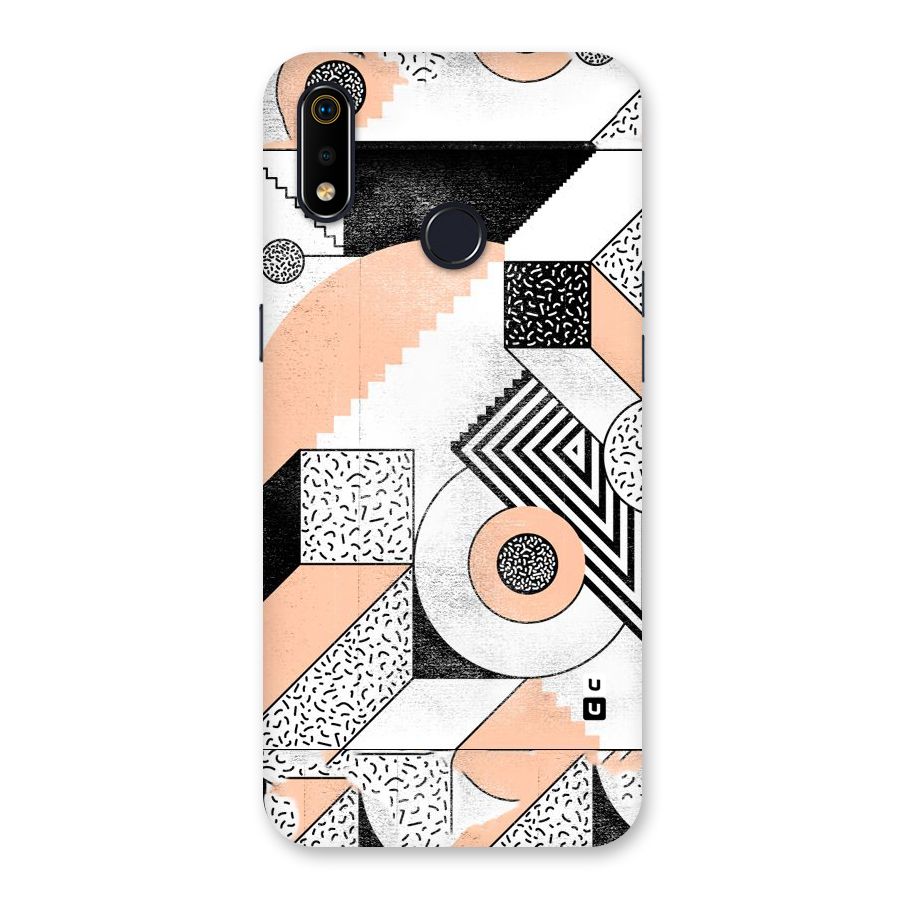 Orange Zig Zag Back Case for Realme 3i