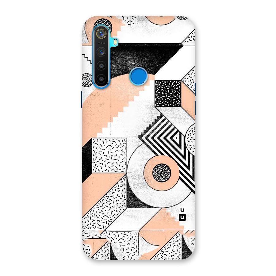 Orange Zig Zag Back Case for Realme 5