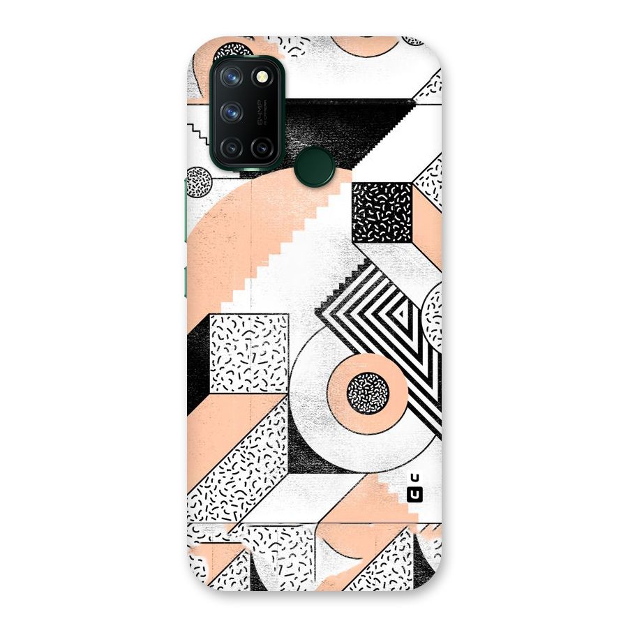 Orange Zig Zag Back Case for Realme 7i