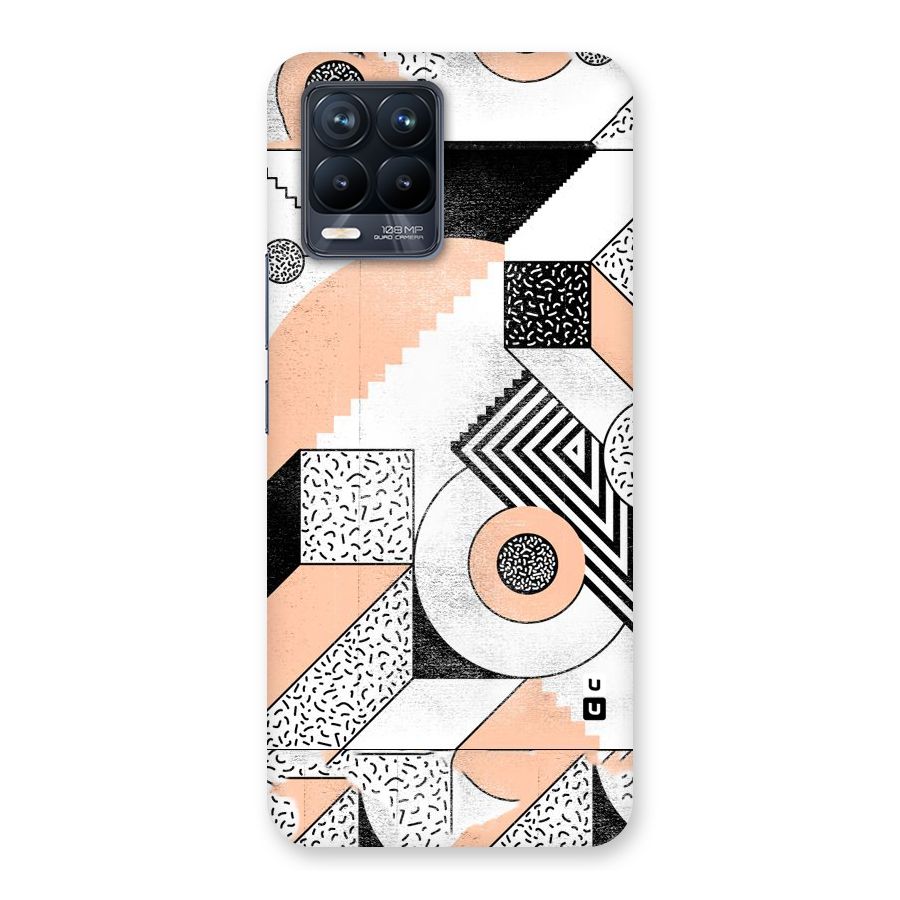 Orange Zig Zag Back Case for Realme 8 Pro