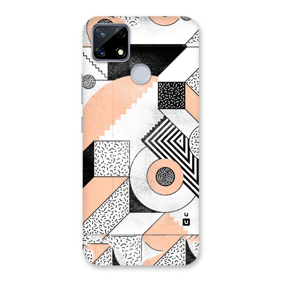 Orange Zig Zag Back Case for Realme Narzo 20