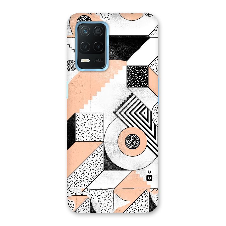 Orange Zig Zag Back Case for Realme Narzo 30 5G