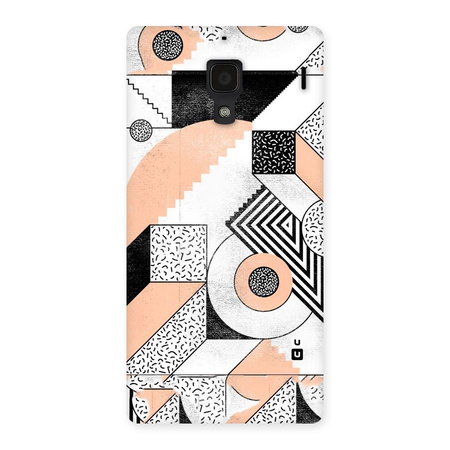 Orange Zig Zag Back Case for Redmi 1S