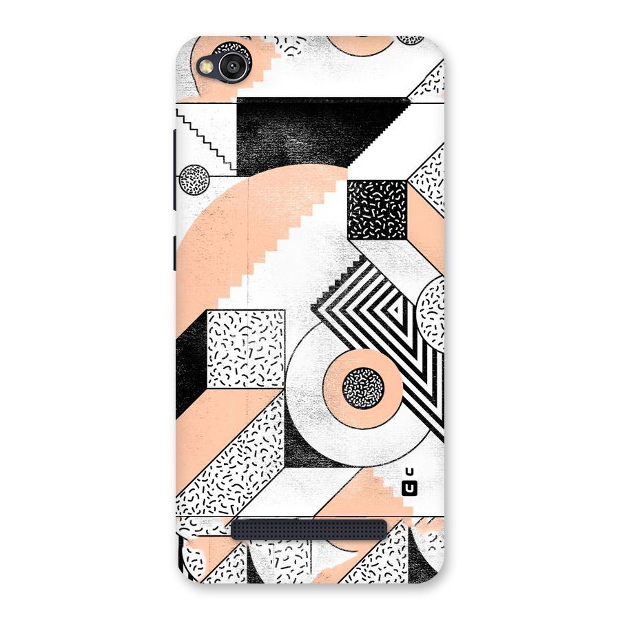 Orange Zig Zag Back Case for Redmi 4A