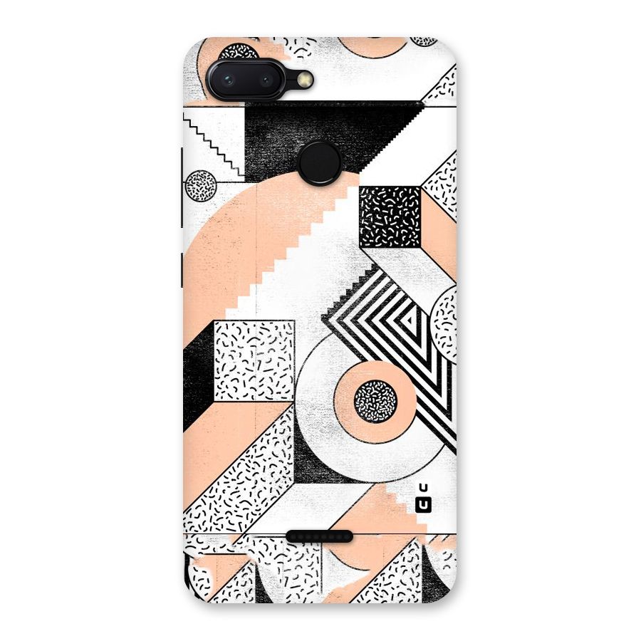 Orange Zig Zag Back Case for Redmi 6