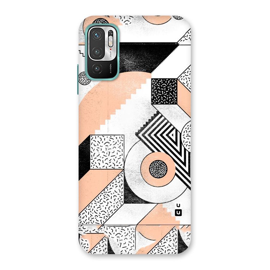 Orange Zig Zag Back Case for Redmi Note 10T 5G