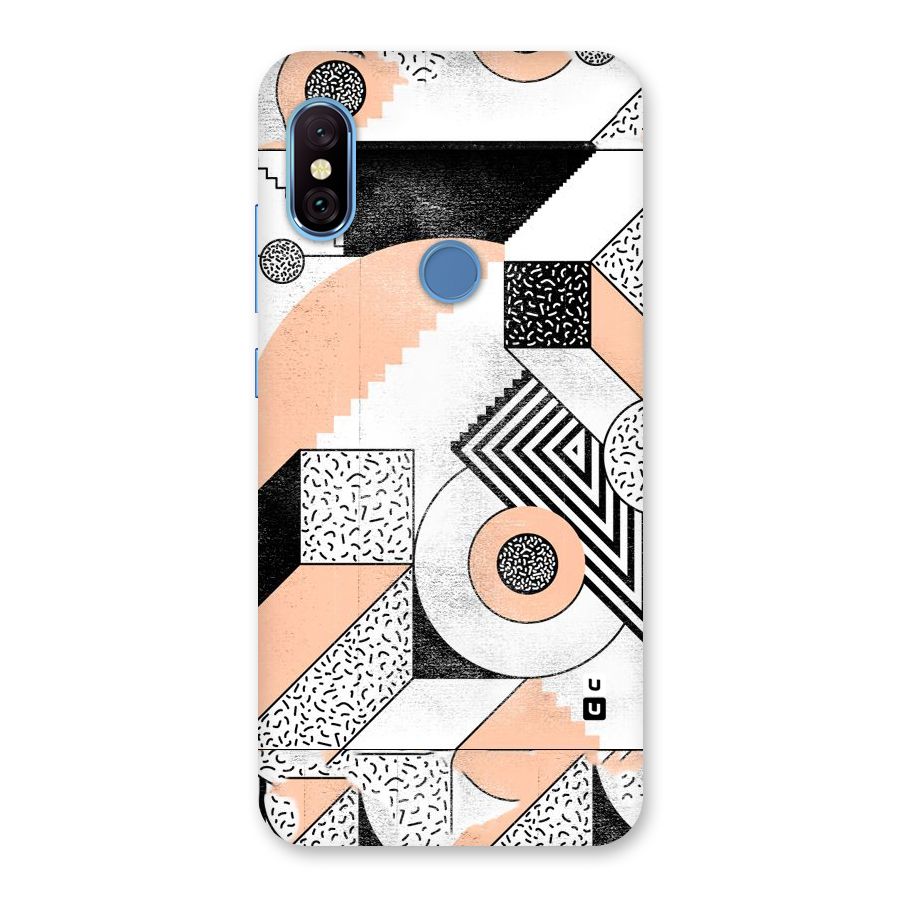 Orange Zig Zag Back Case for Redmi Note 6 Pro