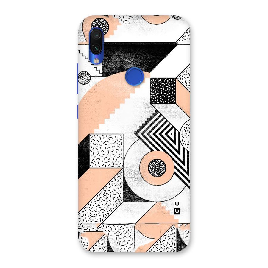 Orange Zig Zag Back Case for Redmi Note 7S