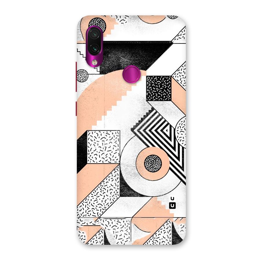 Orange Zig Zag Back Case for Redmi Note 7 Pro