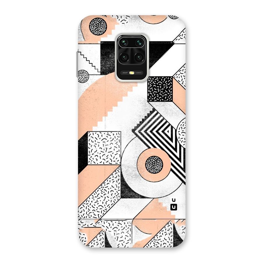 Orange Zig Zag Back Case for Redmi Note 9 Pro