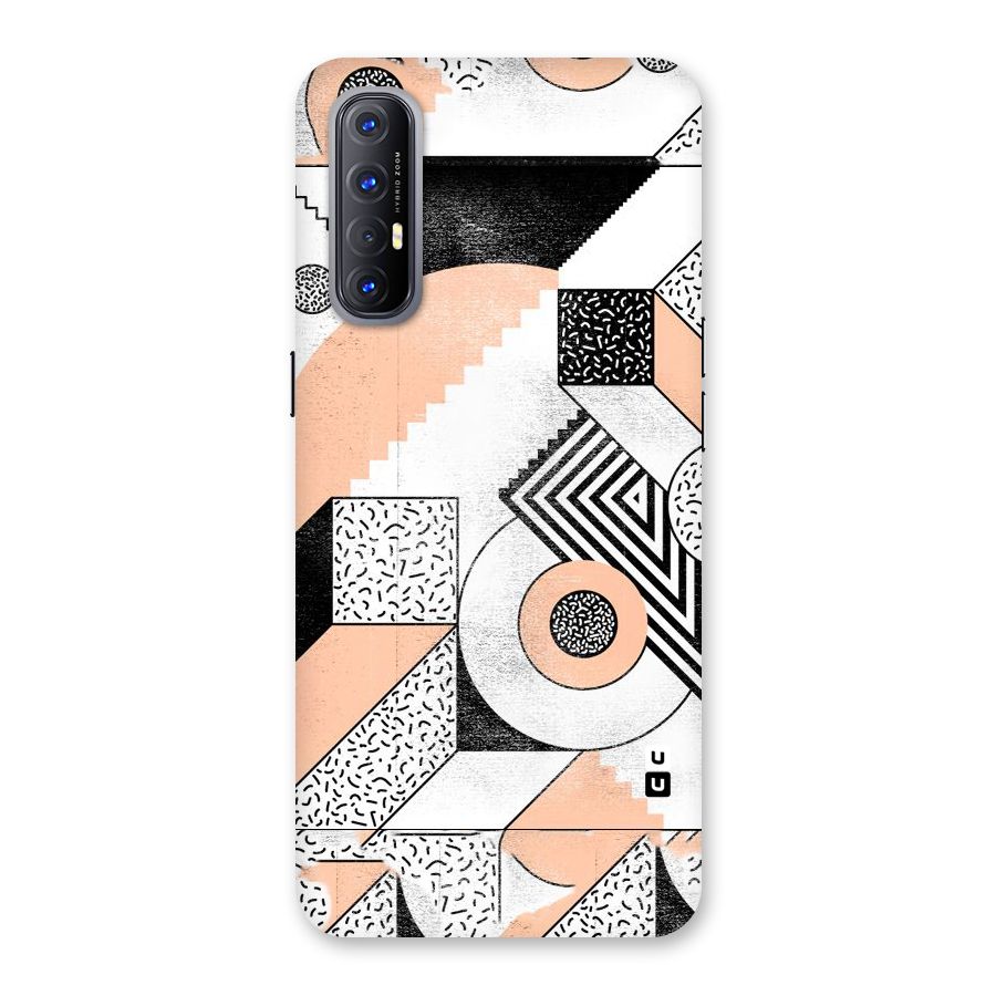 Orange Zig Zag Back Case for Reno3 Pro