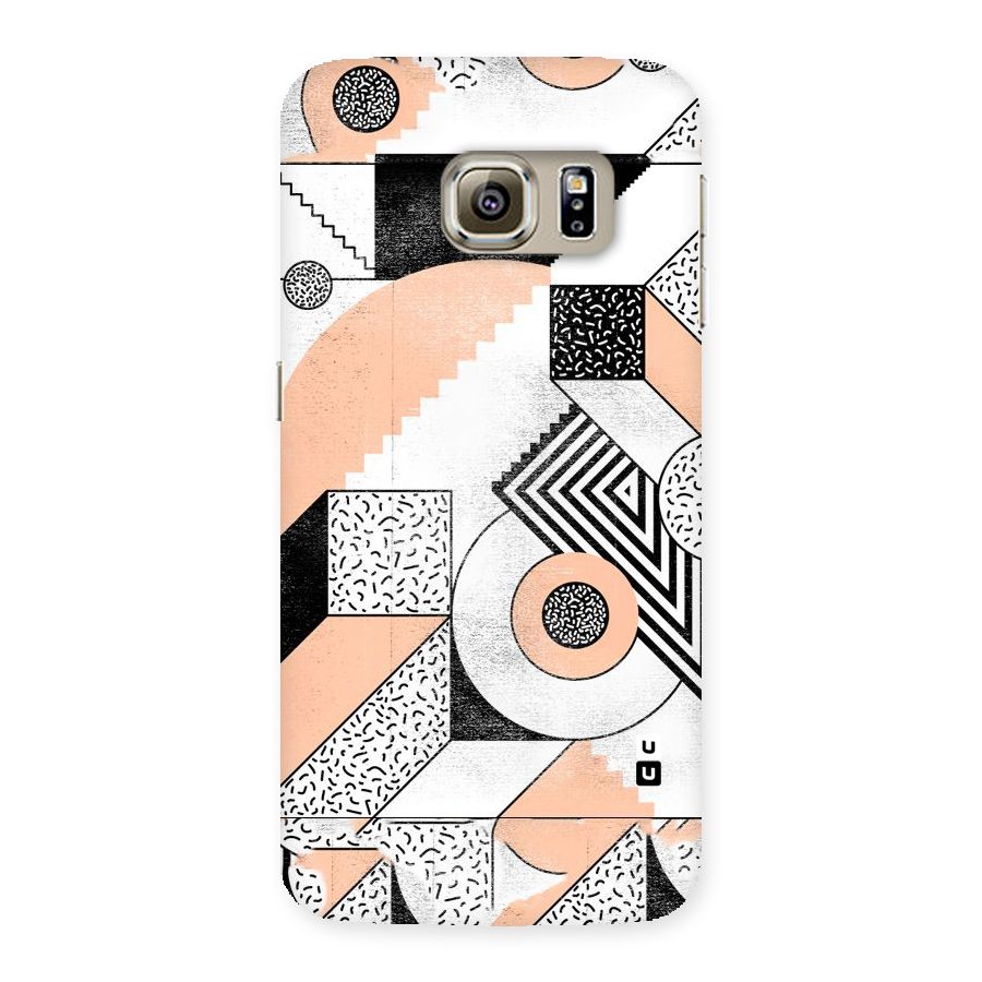 Orange Zig Zag Back Case for Samsung Galaxy S6 Edge