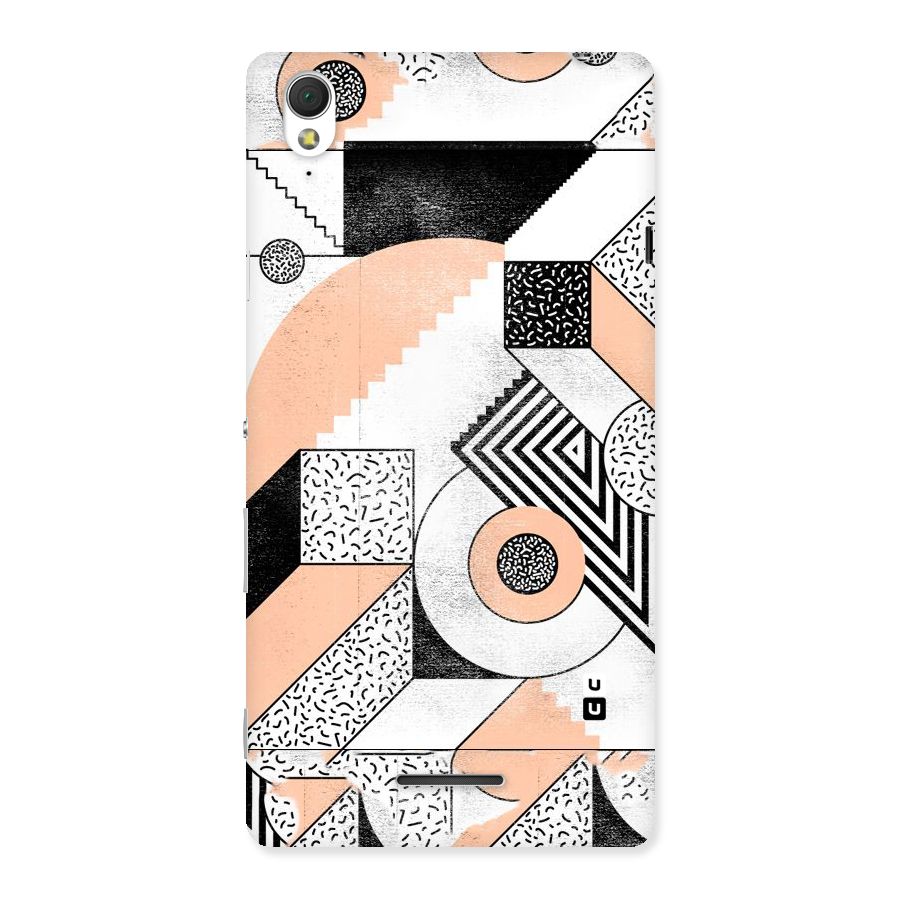 Orange Zig Zag Back Case for Sony Xperia T3