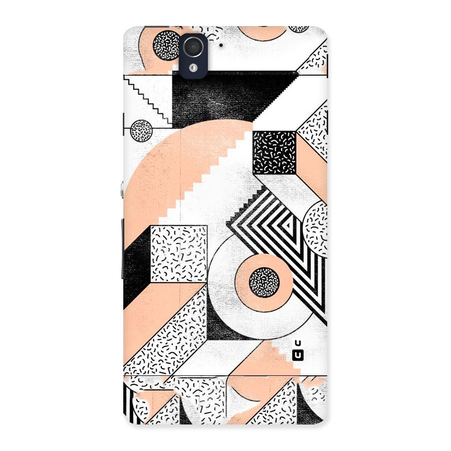 Orange Zig Zag Back Case for Sony Xperia Z