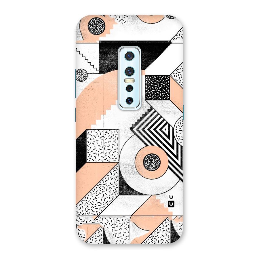 Orange Zig Zag Back Case for Vivo V17 Pro