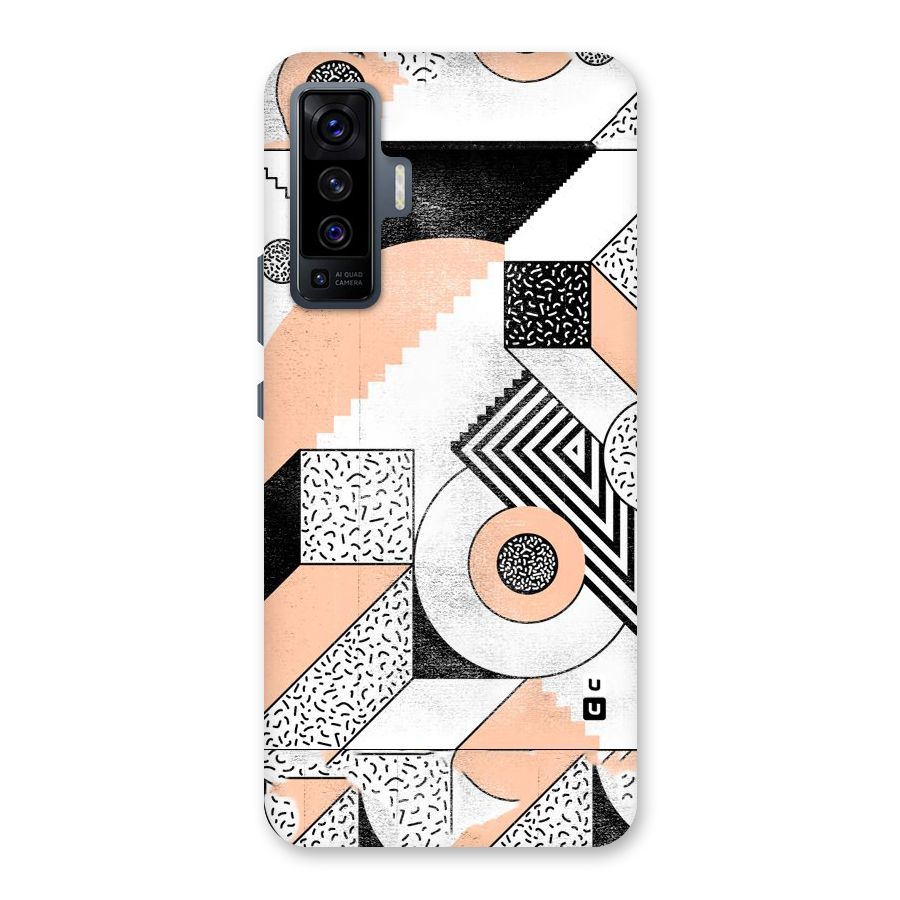 Orange Zig Zag Back Case for Vivo X50