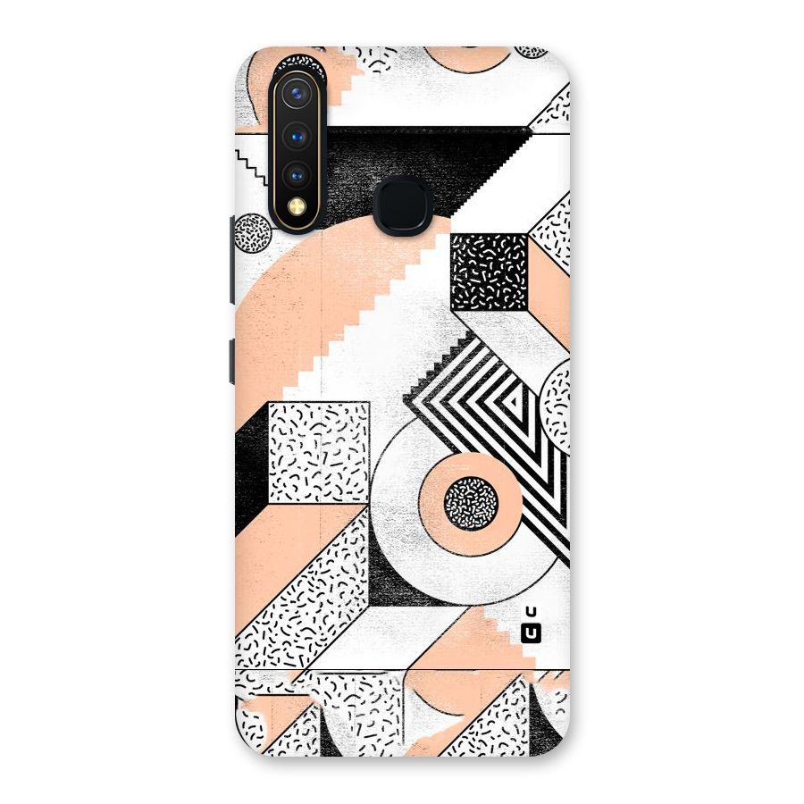 Orange Zig Zag Back Case for Vivo Y19
